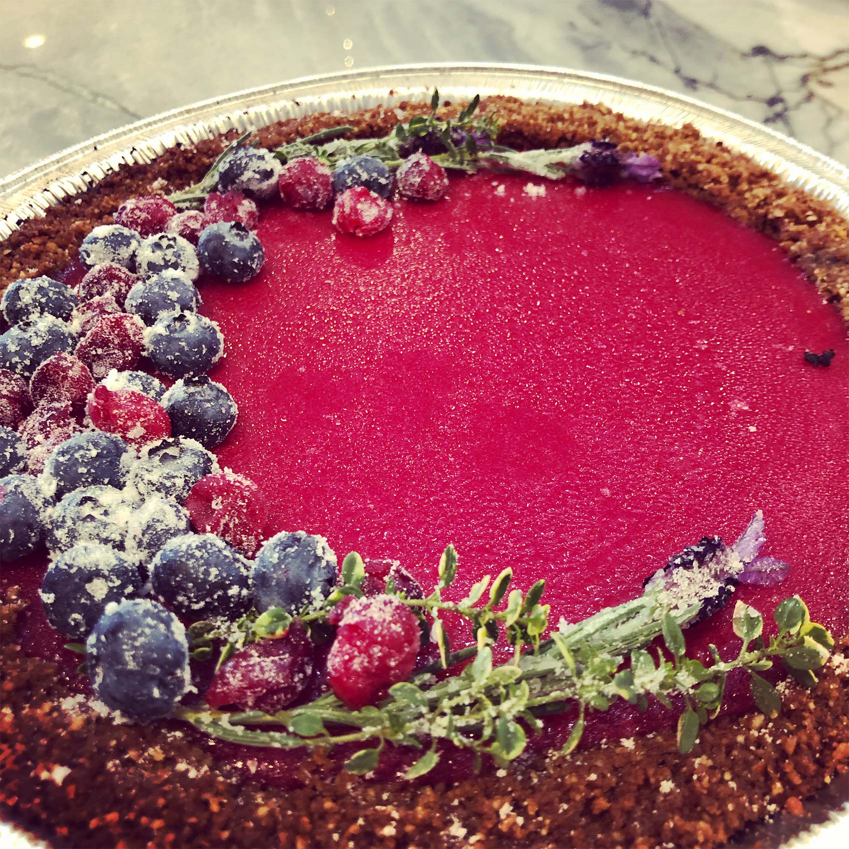 nytime cranberry curd tart