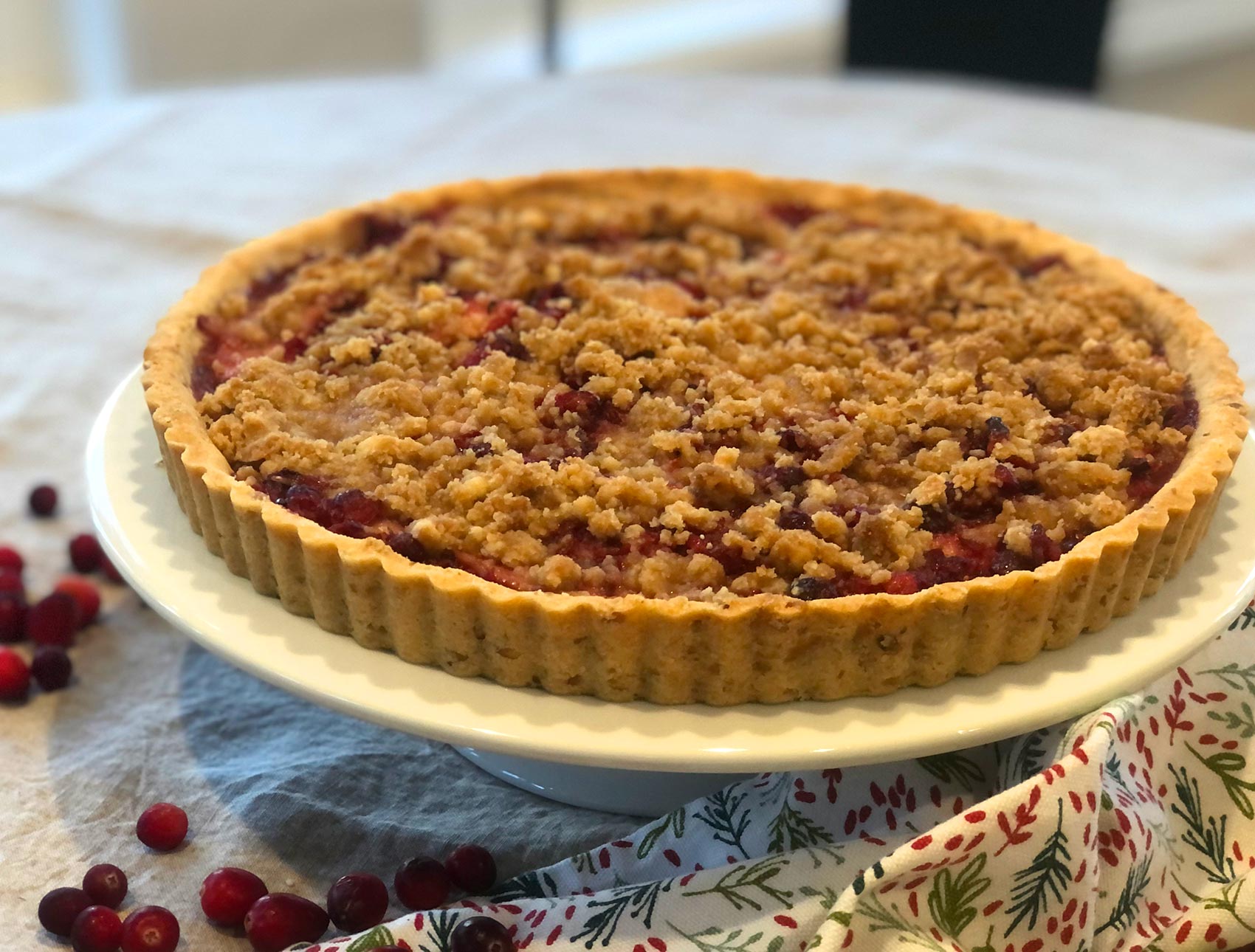 cranberry curd tart with almond crust cooks illustrated